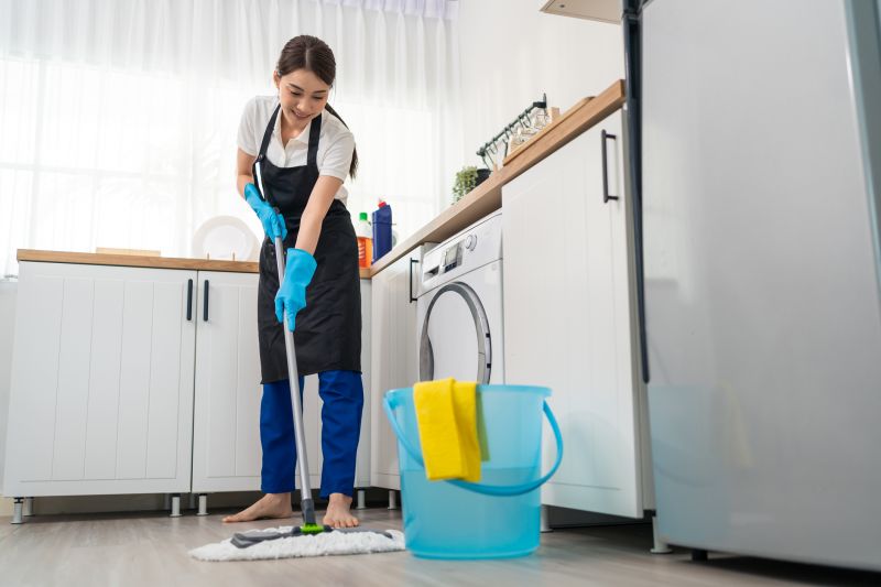 Commercial Kitchen Mopping