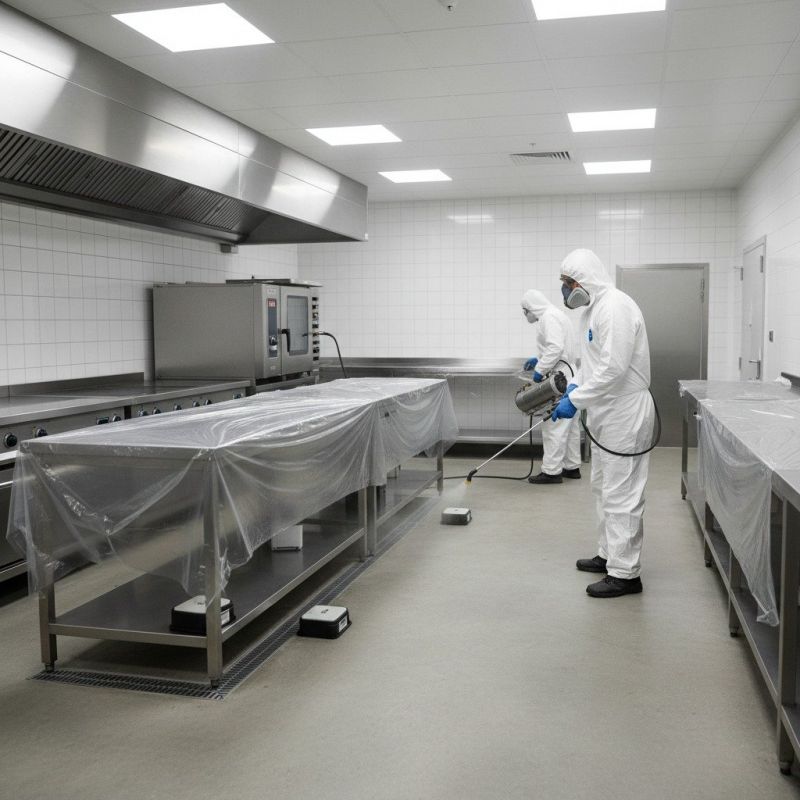Commercial Kitchen Mopping